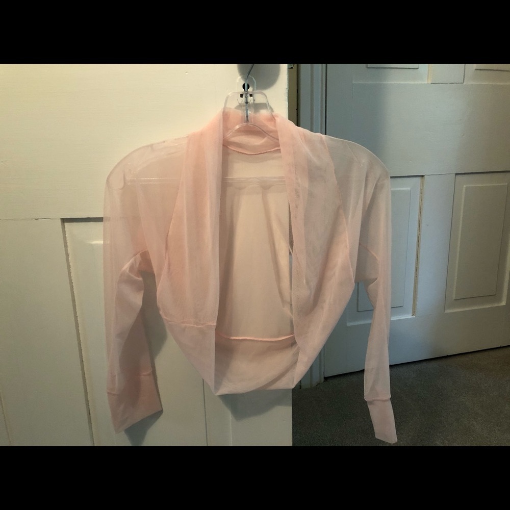 Stretchy Tulle Bolero Light Pink Coverup / Bridal